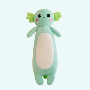 Coussin peluche axolotl géant