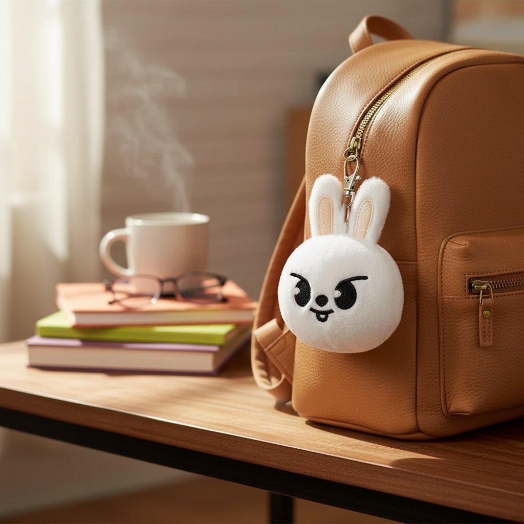 Peluche Stray Kids Lee Know porte-clef lapin kawaii – Image 5