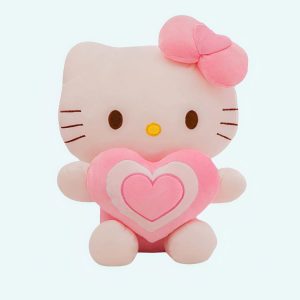 Peluche Hello Kitty avec un cœur