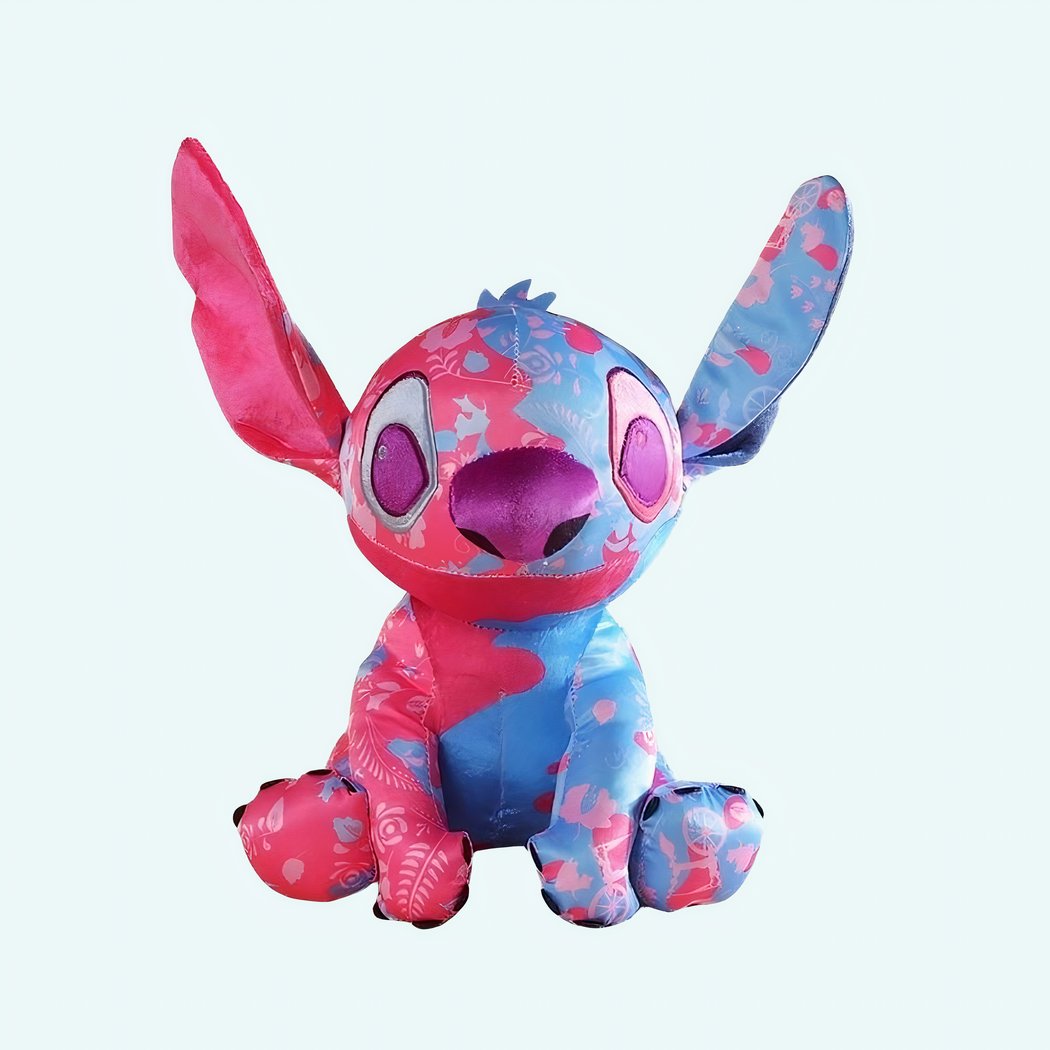 Peluche Stitch colorée rose et bleu clair Disney pour enfant – Image 2