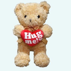 Peluche ours blanc gros câlins