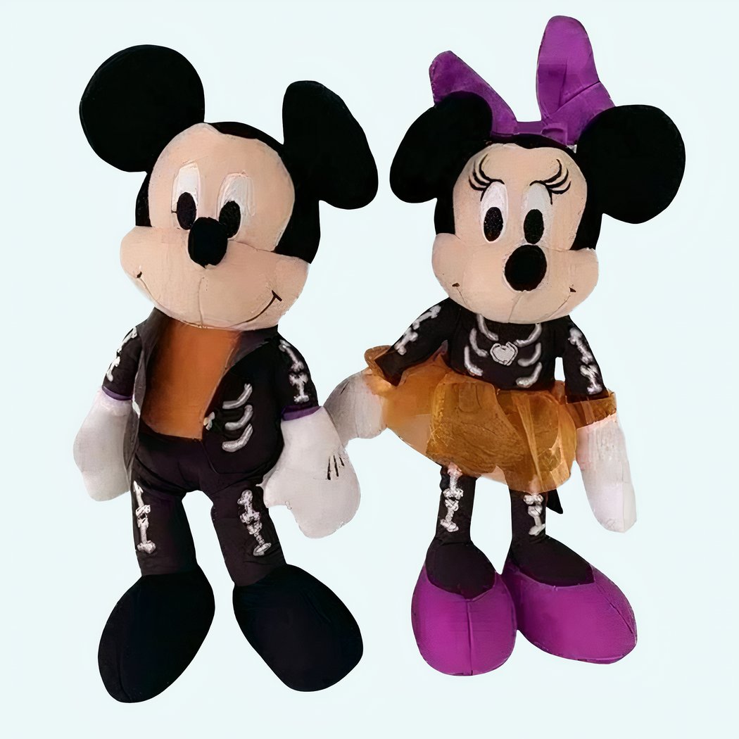 2 Peluches Mickey et Minnie Halloween – Image 2
