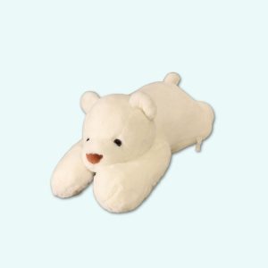 Grande peluche lestée ours blanc