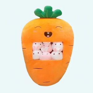 Peluche carotte surprise