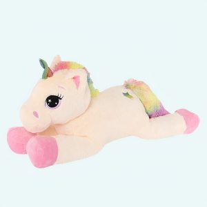 Peluche licorne arc-en-ciel toute douce